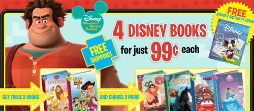 Disney and Pixar Book Club: Start with 4 Books Just $0.99 Each