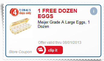 Meijer Free Eggs Coupon