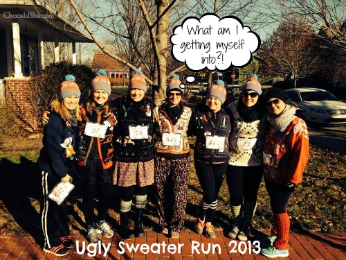 Ugly Sweater Run with Indianapolis women bloggers