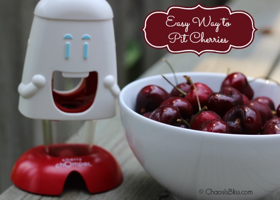 Fresh cherries are full of great health benefits! Here is an easy way to pit cherries with a cool kitchen gadget.