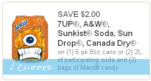 Mini soda coupon