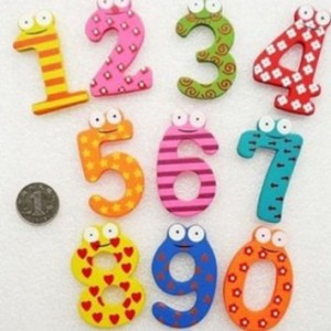 Number Fridge Magnets