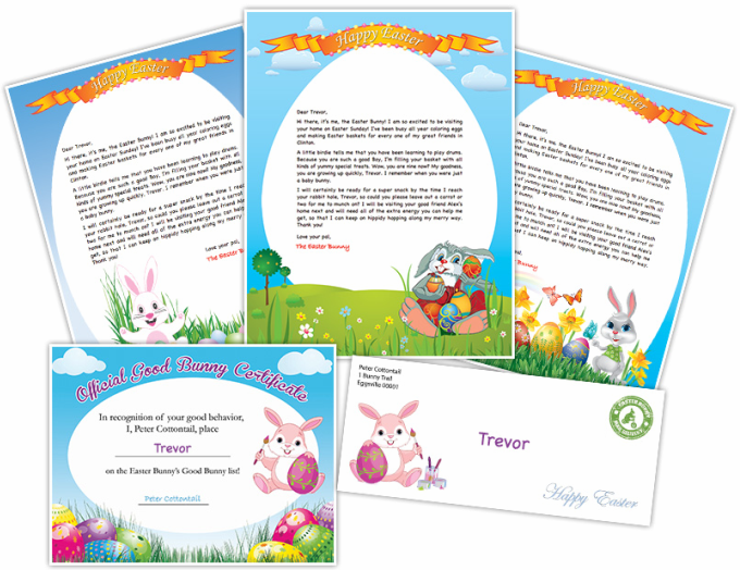 Free printable, personalized letter from the Easter Bunny to your child!