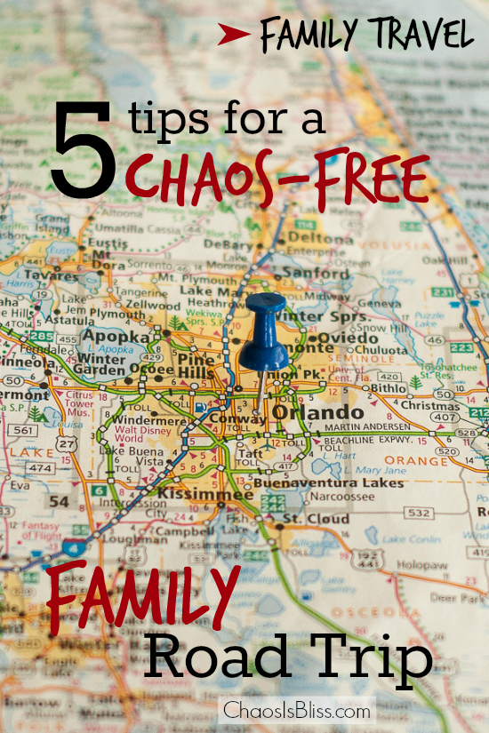 Driving on a family vacation doesn't have to be stressful! Here are 5 family travel tips for a chaos-free road trip.