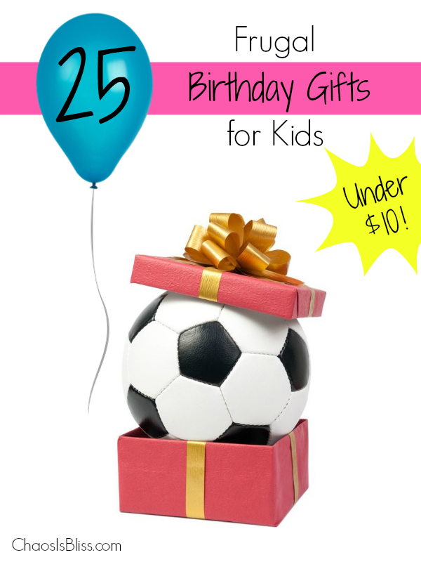 On a budget? These frugal birthday gifts for kids will give you a ton of easy, fresh ideas for the next birthday party your child attends!