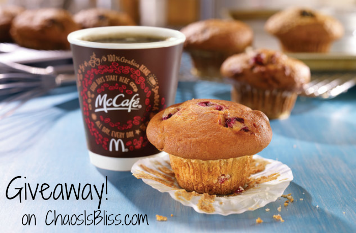 Win a McDonald's McCafe Fresh Baked Muffin prize pack  with Arch Card !