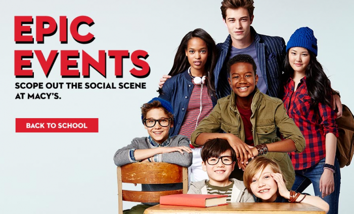 Macy's Back-to-School Shopping Party events around the country.