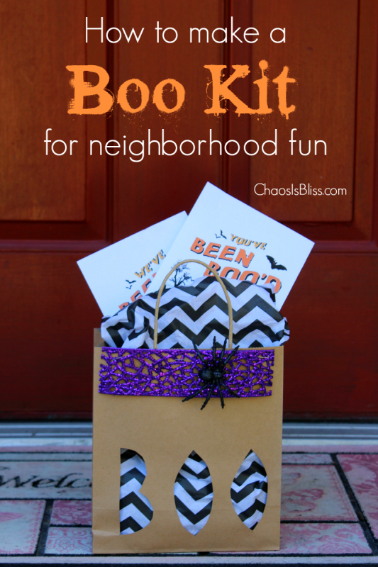 Have some family fun in your neighborhood with this Boo Kit! Learn how to make a Boo Kit with a free Halloween printable.