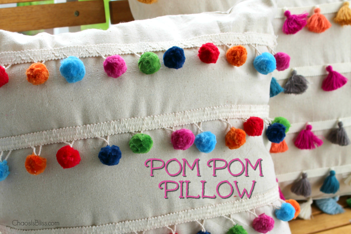 pom pom pillow